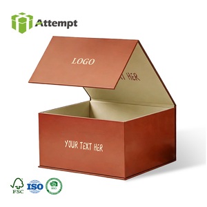 Boîte cadeau magnétique de luxe en terre cuite, expédition à plat, fermeture magnétique, pour cadeaux gastronomiques et cosmétiques de luxe - Product Image 1