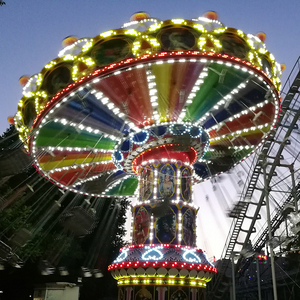 ที่มีคุณภาพสูงธีมสวนสนุกขี่กลางแจ้งเล่นเกมสำหรับเด็กและผู้ใหญ่ที่นิยมอุปกรณ์ที่น่าตื่นเต้นบินเก้าอี้สำหรับขาย - Product Image 6