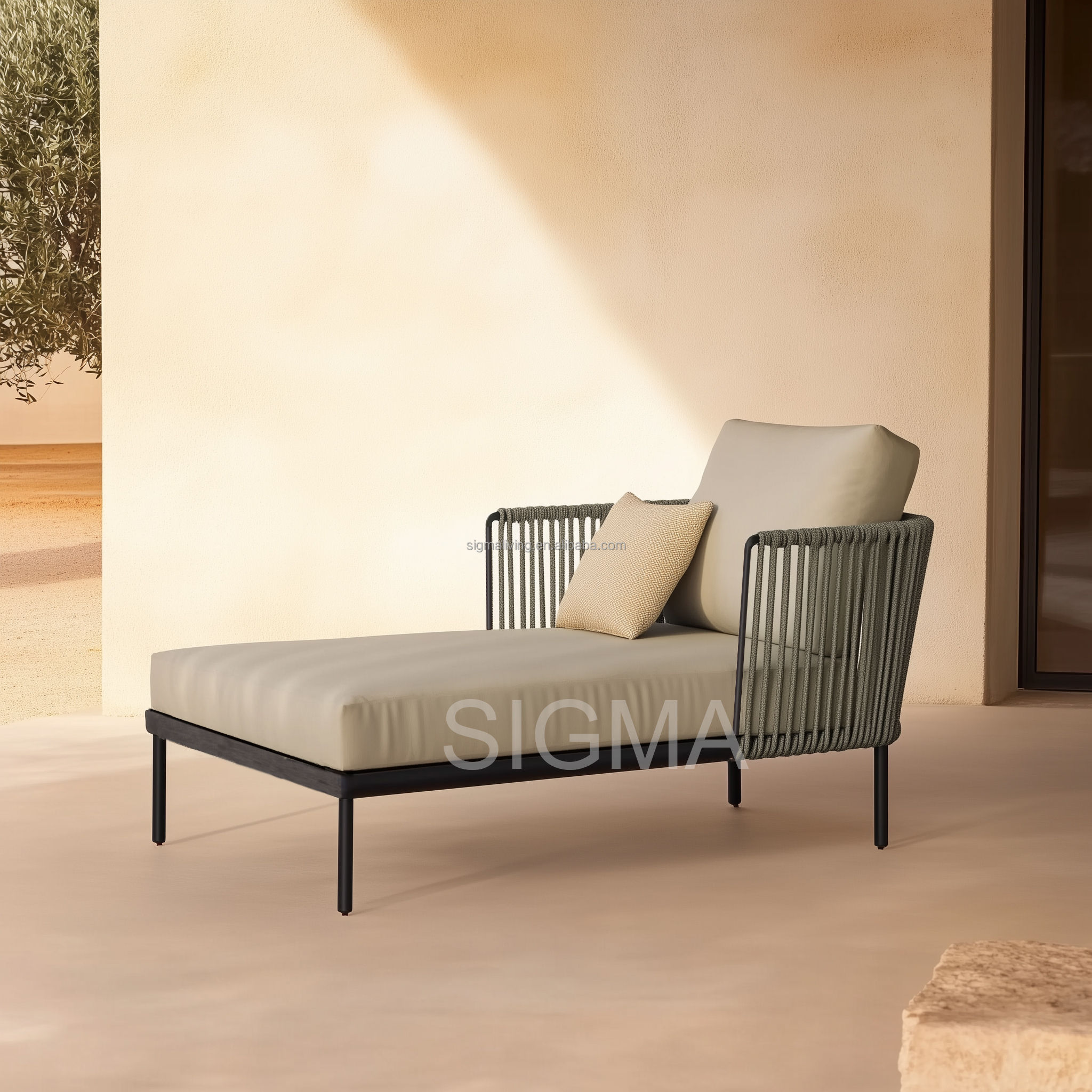 Hot Sale Cast Aluminum Outdoor Furniture Modern Outdoor Sofa Patio Garden Sofa Aluminum Three Seat Sofa