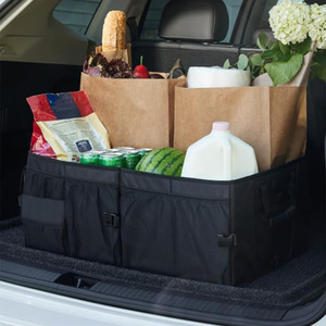 Luxury Car Trunk Organizer Foldable Waterproof 600D Oxford <b>Collapsible</b> Car Trunk Organizer <b>Storage</b> Box - Product Image 1