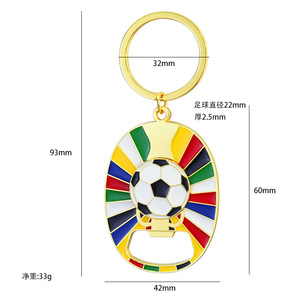 Personalizado 2026 Top Five Leagues Fútbol Llaveros Colgantes para los EE. UU. Canadá México y Fan Support Souvenirs - Product Image 6