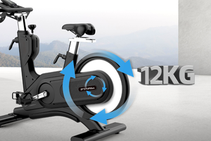 Vélo de spinning d'intérieur, vente en gros d'usine de Guangzhou, nouveaux vélos de spinning pour salle de sport, vélo de spinning magnétique de luxe commercial, volant d'inertie de 12 kg - Product Image 6
