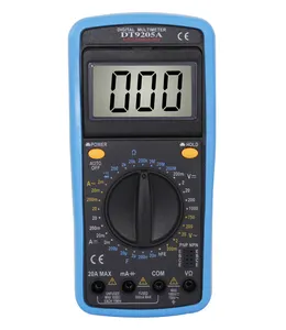 Multimeter Digital Sudut Dapat Diatur DT9205A dengan Tes Kapasitansi Bel