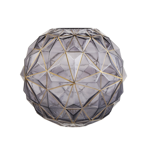 Contorno a rombo <span class=keywords><strong>in</strong></span> <span class=keywords><strong>vaso</strong></span> di vetro verde grande <span class=keywords><strong>vaso</strong></span> di <span class=keywords><strong>fiori</strong></span> <span class=keywords><strong>bianchi</strong></span> soffio a mano vasi moderni per libreria, tavolo da pranzo, decorazioni per la casa - Product Image 6