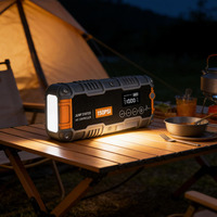 Démarreur de voiture avec pompe à air 12V 1000A, gonfleur de pneus portable 150 PSI, batterie externe