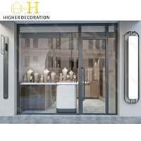 Maßgefertigtes Schmuckgeschäft Innendesign Glas-Wandvitrine Schmuck-Ausstellungsschrank für Schmuckpräsentation