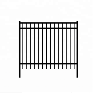 Bảng điều khiển hàng rào thép mạ kẽm thanh lịch với sơn bột màu đen thanh lịch hàng rào lưới mắt cáo & Cổng - Product Image 1