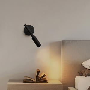 Lampes murales de lecture d'intérieur LED minimalistes modernes Lampes murales en aluminium Hôtel Chevet Rotatif Décoration de la maison Applique Lustre - Product Image 4