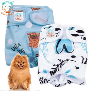 COLLABOR Washable Male & Female Dog Diaper Indoor 18PCS Different TPU Male Dog Wrap