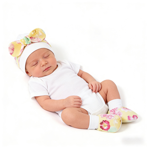热销卡通软质婴儿卡车司机帽+袜子+针织手套套装新生儿婴儿用品派对礼物 - Product Image 3