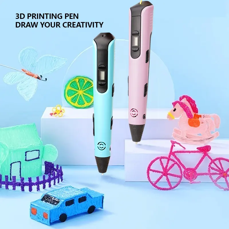 2024 새로운 3D 인쇄 펜 지능형 브러시 3d 펜 어린이 장난감 선물 공장 직접 공급