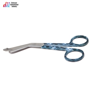 Ciseaux à pansements médicaux en acier inoxydable, manche multicolore, certifiés CE, fournisseur en gros de premier plan - Product Image 6