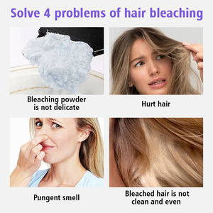 High <span class=keywords><strong>Bleach</strong></span> Lift to 11 Level No Damage Extra Strength Anti-Yellow Hair <span class=keywords><strong>Bleach</strong></span> Powder for Professional Salon Use 400g - Product Image 4