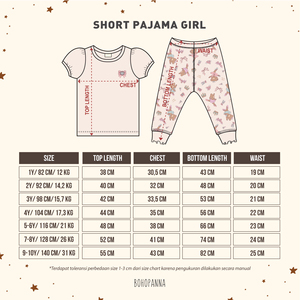 El pijama corto para niña Bohopanna Ballet presenta un suave material de algodón transpirable que crea una comodidad acogedora para dormir para los niños en cada momento. - Product Image 6