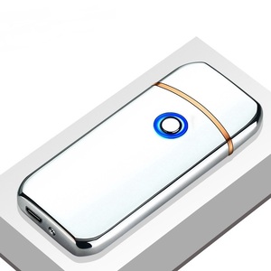 KY Brand New Metal USB Rechargeable Flameless Cigarette Portable Outdoor Electronic <strong>Wind</strong> <strong>Proof</strong> <strong>Lighter</strong> - Product Image 2