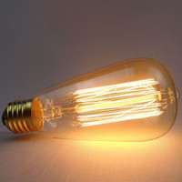 Ampoules décoratives Edison incandescentes vintage 25W 40W 60W 110V 220V ST64 ST58 A19 T45 T30 G80 G95 G125