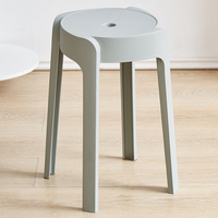 Chaise de salle à manger d'extérieur empilable confortable au design moderne, tabouret pour salon, mobilier de maison en plastique rond, couleur personnalisée