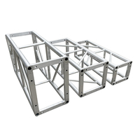 Truss de Aluminio Estándar 400x400mm con Perno, Sección Duradera para Iluminación de Escenario, Ideal para Stands de Ferias y Exhibiciones
