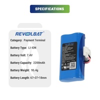 Baterai Li-ion Revolbat POS 7.2V 2200mAh 2600mAh 3350mAh Pengganti untuk AXIUM DX4000 LD18650N LD18650M Payment