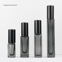Flacon de parfum portable de luxe haut de gamme en verre de 10 ml, vaporisateur à pression de 3 ml, flacon échantillon vide de 5 ml pour sérum de soin de la peau