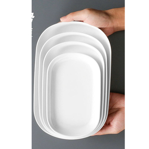 <span class=keywords><strong>Vajilla</strong></span> Moderna Ecológica de <span class=keywords><strong>Melamina</strong></span>, Platos Ovalados Blancos de 10 Pulgadas, <span class=keywords><strong>Vajilla</strong></span> con Logotipo Personalizado - Product Image 6