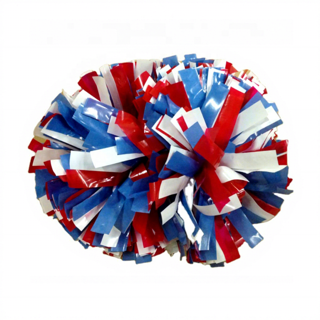 6-Inch Wet Look Handle Cheerleading Pom Poms Fun Cheer Kit with Factory Price and Quick Delivery