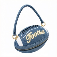Tas Tote NFL Custom, Pesona Sepak Bola yang Dipersonalisasi, Tas Pesta Stylish, Tas Selempang, Tas Tote Sepak Bola, Dompet Kulit PU