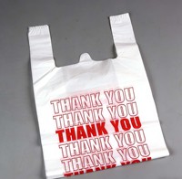 Sacs en plastique haute densité, sacs en forme de T extra résistants avec conception anti-fuite pour l'emballage de denrées alimentaires lourdes, sacs de courses