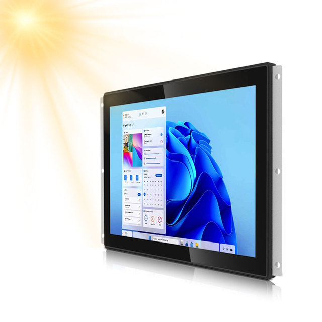 Outdoor Inch All One PC IP65 TFT Industrial Embedded Monitor RS485 RS232 LAN 10-Point Capacitive Touch Screen