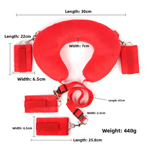 Conjunto de Equipamentos de Bondage BDSM Erótico para Adultos, Algemas Femininas Removíveis, Algemas de Travesseiro com Kit de Cordas, Brinquedos Sexuais para Mulheres - Product Image 5