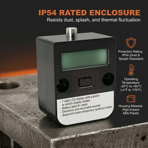 6-Digit LCD Automatic Digital Mold <strong>Shot</strong> <strong>Counter</strong> IP54 Industrial Cycle Tracking System for Injection Molding Machine - Product Image 4