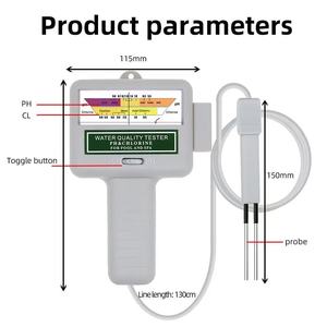 Testeur de <span class=keywords><strong>PH</strong></span> <span class=keywords><strong>mètre</strong></span> portable 2 en 1 Moniteur d'analyse de la qualité de l'eau Analyseur de qualité de l'eau portable avec sonde <span class=keywords><strong>pour</strong></span> <span class=keywords><strong>spa</strong></span> de piscine - Product Image 4