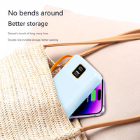 Usine en gros nouveau modèle 22.5W charge super rapide avec câble intégré PD20W batterie externe portable 30000mah pour téléphone portable
