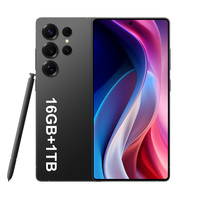 Smartphone Android S25 Ultra 16+1tb 5g CDMA Double SIM Double Veille Débloqué Gaming Écran QHD 108MP Série Snapdragon 800