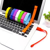 Nuevo en caja USB 2,0 Flash Drive Pen Pulsera de silicona con 2GB a 64GB de capacidad Memory Stick U Disk Pendrive Idea de regalo