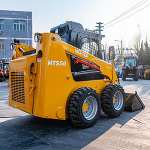 小型スキッドステアHTS50ミニディンゴハイトップブランド高性能ディーゼルミニ小型スキッドステアキャビン付きフロントローダー - Product Image 1