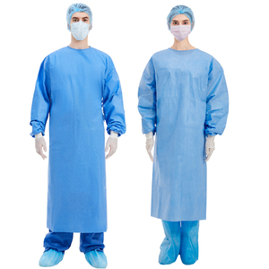 Vô trùng nonreinforced phẫu thuật Áo <span class=keywords><strong>AAMI</strong></span> cấp 2 3 <span class=keywords><strong>4</strong></span> Set-in tay áo ISO chứng nhận người lớn sử dụng EOS PP PE y tế áo choàng - Product Image 2