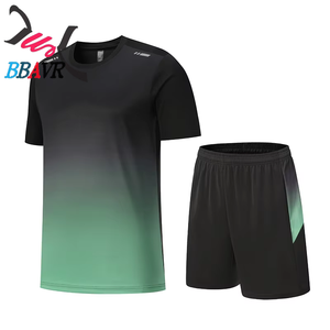 Unisex <b>Women's</b> Fast Dry Knit T-shirt and Short Sports <b>Running</b> Training Sets <b>Women</b>''s Tracksuit Summer Sets - Product Image 2