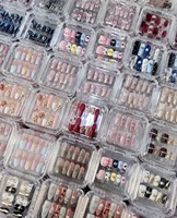 Nuove Unghie Finte Press-On 2026, 30 Pezzi, All'ingrosso, Logo Personalizzato, Copertura Completa, Acrilico, Forma Mandorla, Coffin, French, Cat Eye, Kit Nail Art