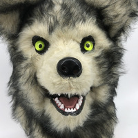 Masque intégral en latex d'animal pour Halloween, fabricant HLC, lama, chèvre, loup, couvre-chef en latex pour masque d'Halloween effrayant et amusant, cosplay
