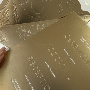 Custom Embossed Offset <b>Printed</b> Letterpress Menu Custom Logo Cardboard Greeting Cards (Fancy <b>Paper</b> Shell Shape) - Product Image 4