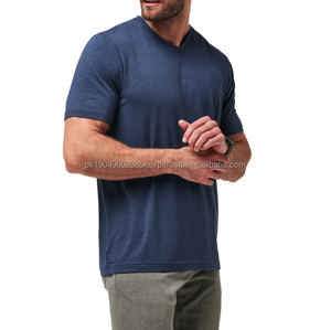 Camiseta Personalizada para Hombre, Corte Ajustado, Transpirable, Color Sólido, Estilo Básico, Cómoda, con Textura - Product Image 3