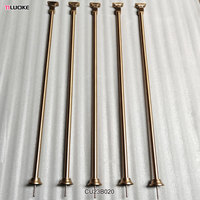 Balustrade en laiton de luxe minimaliste moderne pour villa balcon escalier pont garde-corps expédition rapide