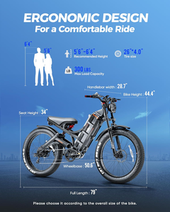 Vélo électrique eAhora Romeo Pro avec moteur intégré, pneus larges, autonomie 200 km - Product Image 5