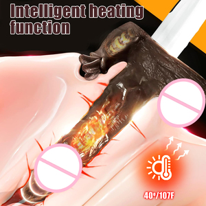 Dildo Vibrante Realistico con Telecomando, Telescopico e Riscaldante, Grande Pene per Massaggiatore Vaginale Punto G Femminile, Giocattoli Sessuali per Donne Adulte - Product Image 4