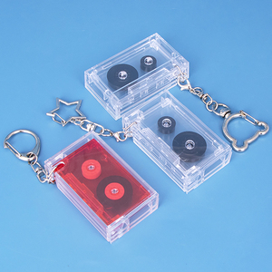 Yuzmei Tùy Chỉnh <span class=keywords><strong>Mini</strong></span> NFC Hộp Cassette <span class=keywords><strong>CD</strong></span> Đĩa Trường Hợp Móc Chìa Khóa Thiết Ngoại Vi Kỷ Niệm Album Key Chủ Ba Lô Mặt Dây Chuyền - Product Image 1
