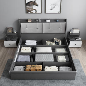 Kainice-mueble de dormitorio moderno, mueble multifunción de almacenamiento para cama, marco de cuero para dormitorio - Product Image 3