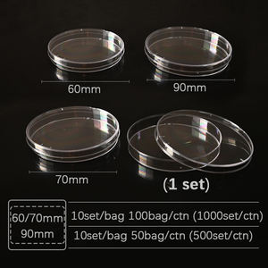 Cawan Petri Plastik Laboratorium 60/70/90 mm, Cawan Petri Sel Plastik Sekali Pakai 90 mm, Cawan Kultur Sel - Product Image 3