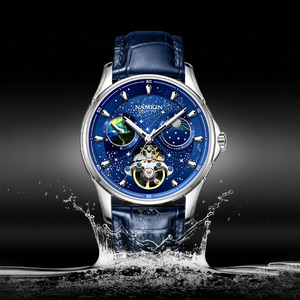 Reloj de Hombre Personalizado de Lujo, de Acero Inoxidable, con Movimiento Mecánico Automático Miyota, Resistente al Agua, Cronógrafo, Esfera con Agujas, Correa de 20 mm - Product Image 6