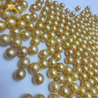 Perles de culture d'eau douce naturelles Goldleaf, perles Edison rondes de grande taille 12-13 mm, qualité AAA, pour la fabrication de bijoux, vente en gros